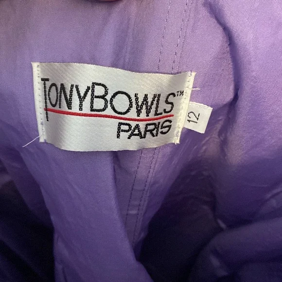 Purple Embellished strapless leopard print Dress with slit - Picture 4 of 6